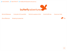 Tablet Screenshot of butterflyadventures.com.au